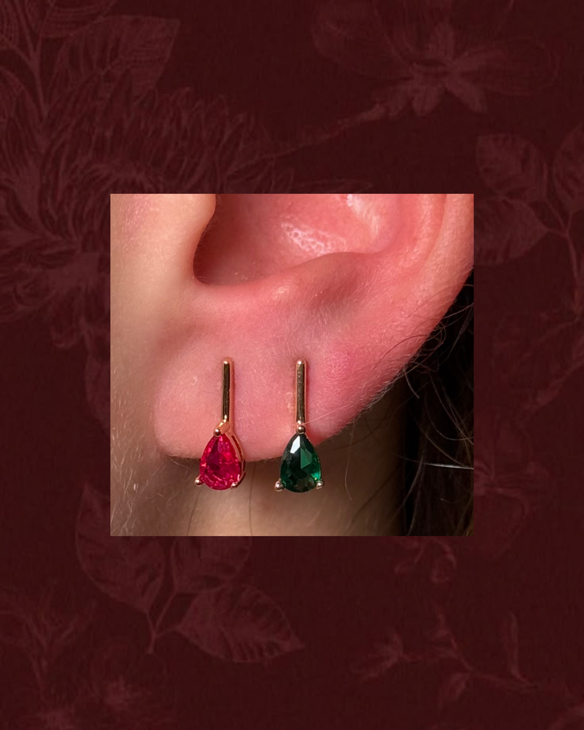 Natalia Small Pear Drop Earrings